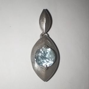 Sterling Silver Topaz Charm